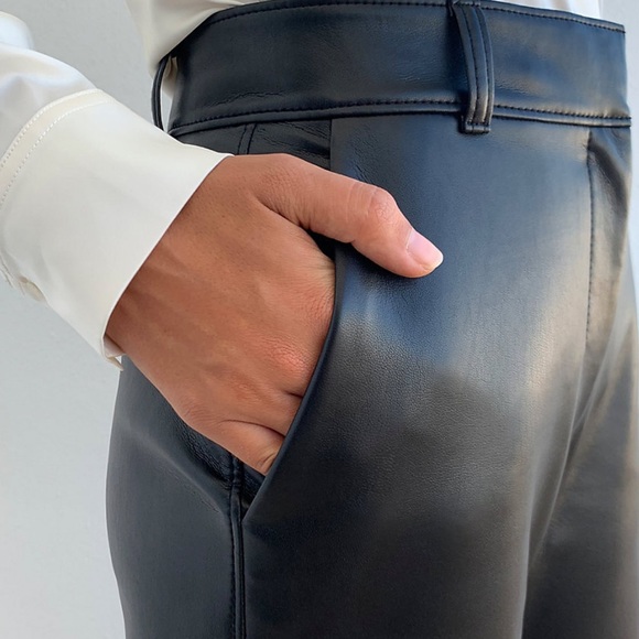Aritzia “Command” Straight Leg Vegan leather Pant - Picture 2 of 5